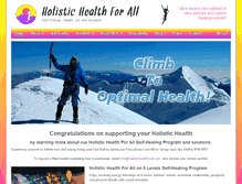 Tablet Screenshot of holistichealthforall.com